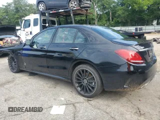 2021 Mercedes-Benz C 300 with VIN W1KWF8DB9MR631906, listed as a Copart auction lot 62200335 with 48,267 mi miles and Salvage title. Bid and sale history available at DreamBid. Image 2.