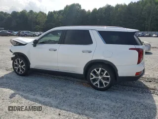 2022 Hyundai Palisade SEL with VIN KM8R4DHE1NU455583, listed as a Copart auction lot 57660355 with 43,705 mi miles and Salvage title. Bid and sale history available at DreamBid. Image 2.