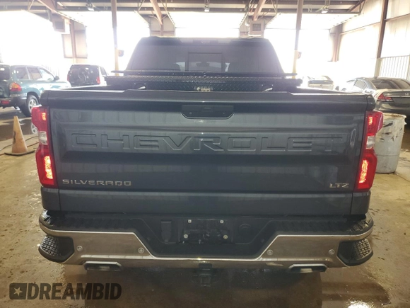 2021 Chevrolet Silverado 1500 LTZ with VIN 1GCUYGED1MZ220280, listed as a Copart auction lot 55361055 with 33,805 mi miles and Salvage Title. Bid and sale history available at DreamBid. Image 6.
