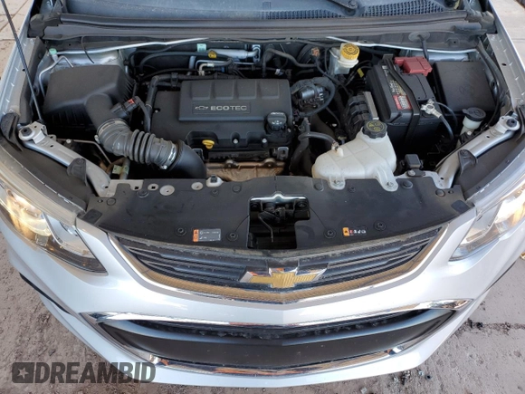 2020 Chevrolet Sonic LT with VIN 1G1JD5SB1L4103874, listed as a Copart auction lot 49900005 with 46,210 mi miles and Salvage title. Bid and sale history available at DreamBid. Image 12.