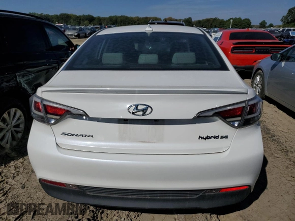 2016 Hyundai Sonata Hybrid SE with VIN KMHE24L17GA020547, listed as a Copart auction lot 66882603 with 82,070 mi miles. Bid and sale history available at carsss.com. Image 6.