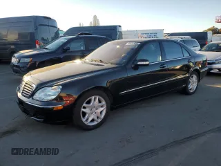 2003 Mercedes-Benz S-Class 4.3L with VIN WDBNG70J63A341497, listed as a Copart auction lot 89241655 with 88,288 mi miles and Salvage Title. Bid and sale history available at carsss.com. Image 1.