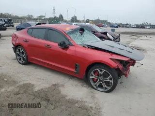 2020 Kia Stinger GT with VIN KNAE35LC4L6079560, listed as a Copart auction lot 89122095 with Not Provided miles and Salvage Title. Bid and sale history available at DreamBid. Image 4.