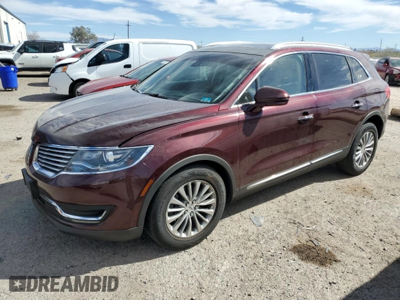2017 Lincoln MKX Select with VIN 2LMPJ8KR6HBL13067, listed as a Copart auction lot 43428465 with 78,422 mi miles and Salvage Title. Bid and sale history available at carsss.com. Image 1.