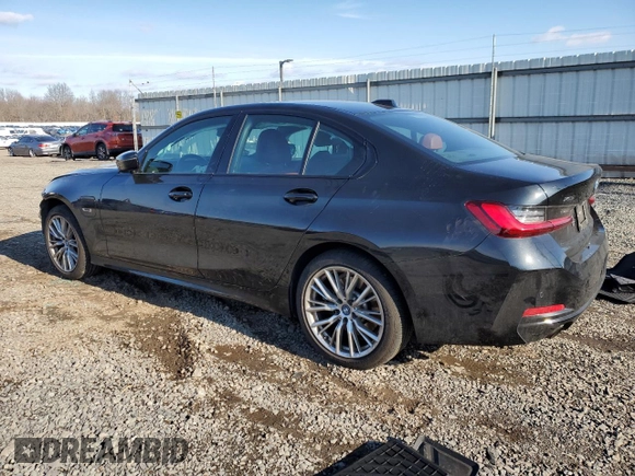 2023 BMW 3 Series 330e xDrive with VIN 3MW39FS03P8D03712, listed as a Copart auction lot 87103424 with Not Provided miles and Salvage Title. Bid and sale history available at carsss.com. Image 2.