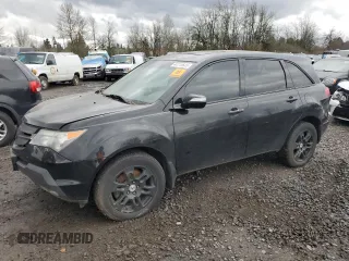 2009 Acura MDX Tech Pkg with VIN 2HNYD28609H501761, listed as a Copart auction lot 44110645 with 0 mi miles and Salvage Title. Bid and sale history available at carsss.com. Image 1.