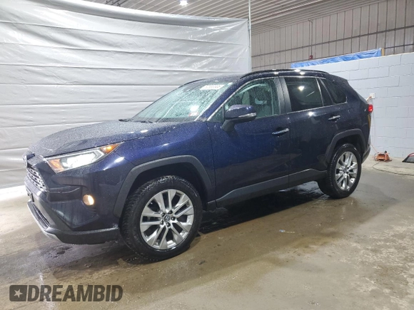 2019 Toyota RAV4 Limited with VIN 2T3N1RFV8KC055886, listed as a Copart auction lot 50553305 with 70,190 mi miles and Salvage Title. Bid and sale history available at carsss.com. Image 1.
