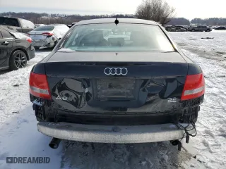 2008 Audi A6 with VIN WAUDH74F68N132290, listed as a Copart auction lot 45107065 with 0 mi miles and Salvage Title. Bid and sale history available at carsss.com. Image 6.