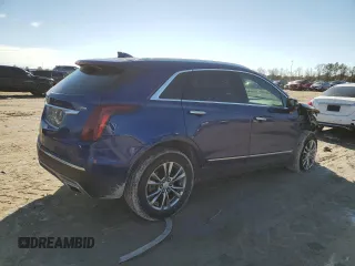 2023 Cadillac XT5 FWD Premium Luxury with VIN 1GYKNCRS3PZ154122, listed as a Copart auction lot 43063675 with 52,279 mi miles and Salvage Title. Bid and sale history available at carsss.com. Image 3.