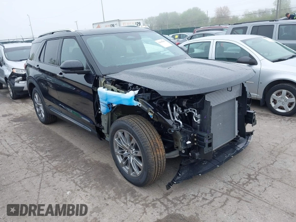 2025 Ford Explorer with VIN 1FMUK8HHXSGA09590, listed as a IAAI auction lot 42193003 with 1,494 mi miles and . Bid and sale history available at DreamBid. Image 1.