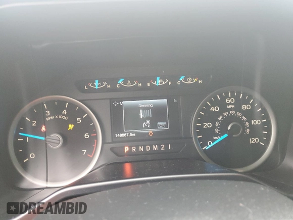2016 Ford F-150 XL with VIN 1FTEW1CF8GKD37718, listed as a Copart auction lot 51844905 with 148,667 mi miles and Salvage title. Bid and sale history available at DreamBid. Image 9.