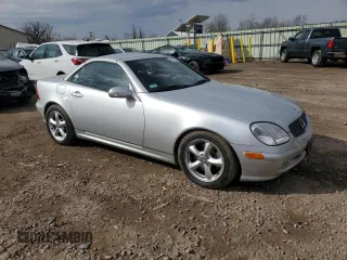 2003 Mercedes-Benz SLK 320 with VIN WDBKK65F83F290023, listed as a Copart auction lot 49598115 with 26,196 mi miles and Salvage title. Bid and sale history available at DreamBid. Image 4.