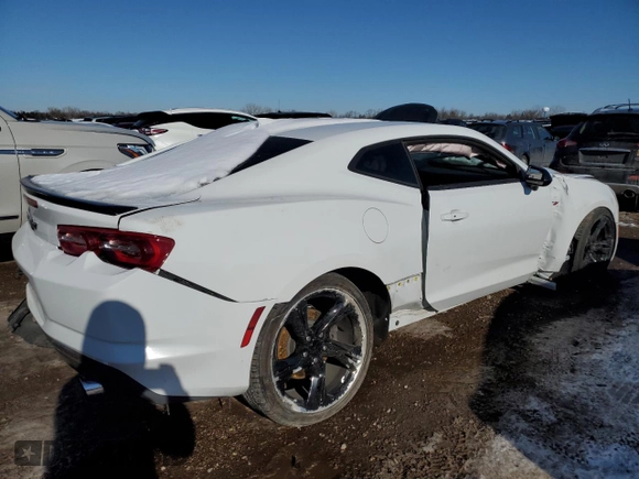 2022 Chevrolet Camaro LT1 with VIN 1G1FF1R7XN0109029, listed as a Copart auction lot 45898545 with 36,103 mi miles and Salvage Title. Bid and sale history available at carsss.com. Image 3.