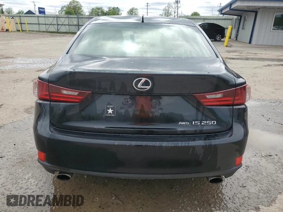 2014 Lexus IS 250 with VIN JTHCF1D21E5000577, listed as a Copart auction lot 56683535 with 110,430 mi miles and Salvage title. Bid and sale history available at DreamBid. Image 6.