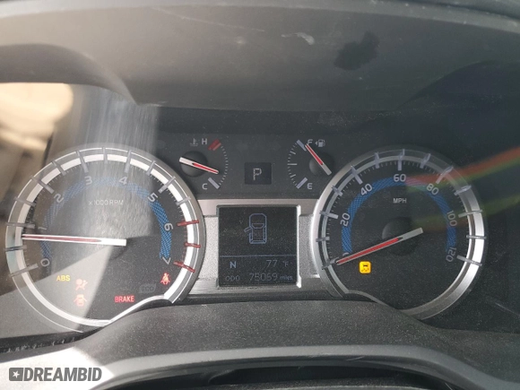 2019 Toyota 4Runner SR5 with VIN JTEZU5JR1K5194660, listed as a Copart auction lot 49839905 with 75,069 mi miles and Clean Title. Bid and sale history available at carsss.com. Image 9.