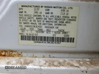 2008 Nissan Maxima 3.5 SE with VIN 1N4BA41E38C824307, listed as a Copart auction lot 79118114 with 215,072 mi miles and Non Repairable. Bid and sale history available at carsss.com. Image 13.