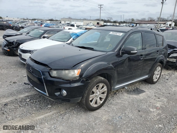 2012 Mitsubishi Outlander SE with VIN JA4AS3AW7CU003102, listed as a Copart auction lot 78539214 with 192,477 mi miles and Salvage Title. Bid and sale history available at carsss.com. Image 1.