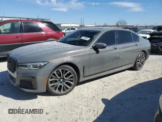 2021 BMW 7 Series 750i xDrive with VIN WBA7U2C05MCF09340, listed as a Copart auction lot 45739545 with 41,674 mi miles and Salvage Title. Bid and sale history available at carsss.com. Image 1.