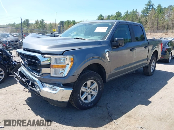 2022 Ford F-150 XL with VIN 1FTFW1E87NFB86556, listed as a IAAI auction lot 42157650 with 54,726 mi miles and . Bid and sale history available at DreamBid. Image 2.