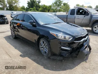 2021 Kia Forte EX with VIN 3KPF54AD6ME281108, listed as a Copart auction lot 38240772 with 34,719 mi miles and Salvage Title. Bid and sale history available at DreamBid. Image 1.