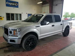 2018 Ford F-150 XL with VIN 1FTEW1EP9JFA75844, listed as a Copart auction lot 43966835 with 133,839 mi miles and Salvage title. Bid and sale history available at DreamBid. Image 1.