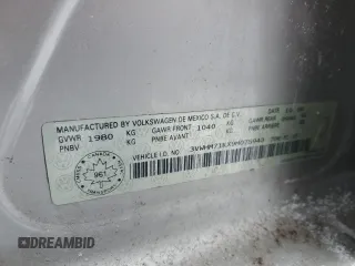 2009 Volkswagen Jetta S z VIN 3VWHM71KX9M075943, wystawiony jako Copart lot #88407595 z przebiegiem 171 244 mil mil oraz Szkoda całkowita • Salvage title. Historia ofert i sprzedaży dostępna na DreamBid. Obrazek 12.
