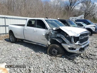 2021 Ram 3500 Big Horn with VIN 3C63RRHL0MG505048, listed as a Copart auction lot 46082575 with 0 mi miles and Salvage Title. Bid and sale history available at carsss.com. Image 4.