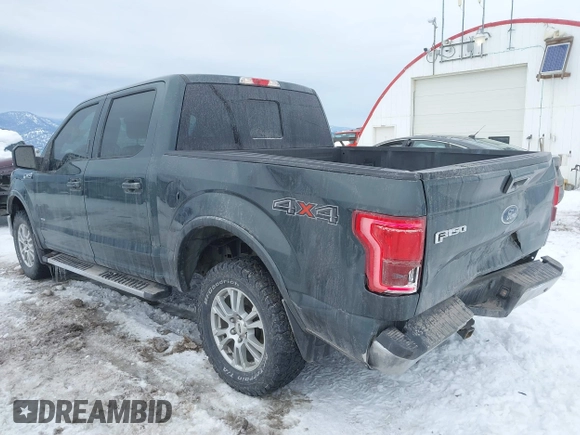2015 Ford F-150 XLT with VIN 1FTEW1EP6FFB48630, listed as a IAAI auction lot 41597442 with 128,428 mi miles. Bid and sale history available at carsss.com. Image 3.