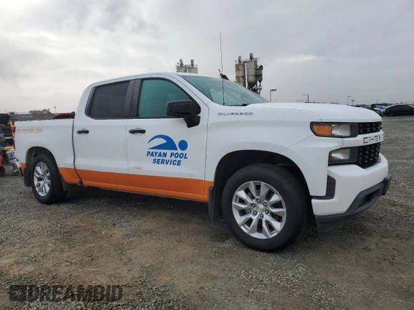 2022 Chevrolet Silverado 1500 Custom with VIN 3GCPWBEK9NG173246, listed as a Copart auction lot 49134355 with 66,452 mi miles and Salvage Title. Bid and sale history available at DreamBid. Image 4.