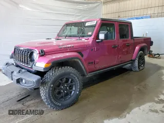 2024 Jeep Gladiator Sport S z VIN 1C6HJTAG9RL126938, wystawiony jako Copart lot #54168665 z przebiegiem 6 975 mil mil oraz Szkoda całkowita • Salvage title. Historia ofert i sprzedaży dostępna na DreamBid. Obrazek 1.