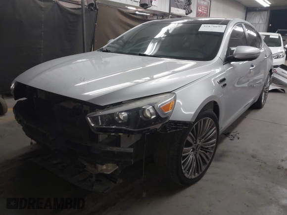 2016 Kia Cadenza Premium with VIN KNALN4D72G5214513, listed as a IAAI auction lot 41879699 with 117,724 mi miles. Bid and sale history available at carsss.com. Image 18.