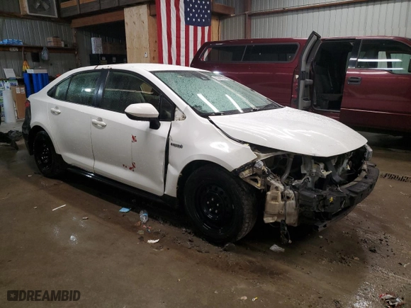 2020 Toyota Corolla Hybrid LE with VIN JTDEBRBE2LJ013148, listed as a Copart auction lot 82840754 with 227,406 mi miles and Salvage Title. Bid and sale history available at carsss.com. Image 4.
