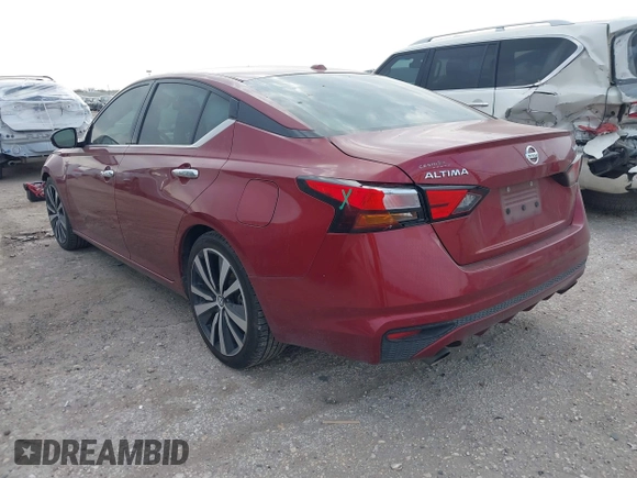 2020 Nissan Altima Platinum with VIN 1N4BL4FVXLN300460, listed as a IAAI auction lot 41606829 with 73,456 mi miles and . Bid and sale history available at carsss.com. Image 3.