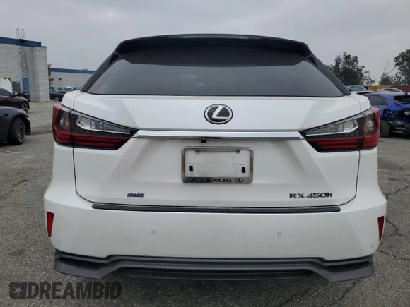 2019 Lexus RX 450h with VIN 2T2BGMCA4KC035015, listed as a Copart auction lot 50659345 with 84,408 mi miles and Salvage Title. Bid and sale history available at DreamBid. Image 6.