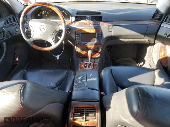2004 Mercedes-Benz S-Class 5.0L with VIN WDBNG84J04A407348, listed as a Copart auction lot 80430614 with 160,172 mi miles and Salvage Title. Bid and sale history available at carsss.com. Image 8.