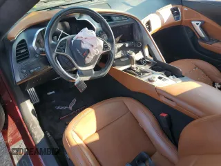 2019 Chevrolet Corvette 3LT with VIN 1G1YF2D70K5103549, listed as a Copart auction lot 71761584 with 25,841 mi miles and Salvage Title. Bid and sale history available at carsss.com. Image 8.