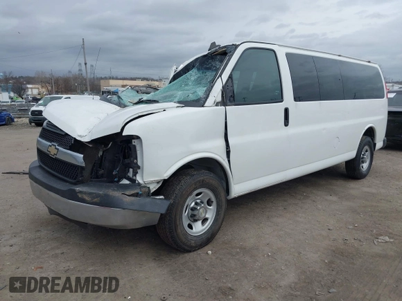 2016 Chevrolet Express Passenger LT with VIN 1GAZGPFG2G1202352, listed as a IAAI auction lot 41699012 with Not provided miles and . Bid and sale history available at DreamBid. Image 16.