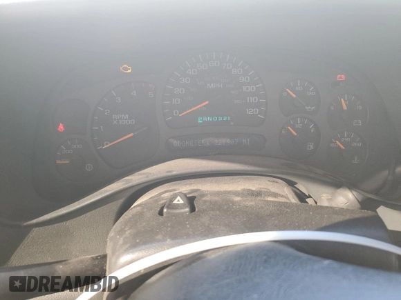 2005 Chevrolet Silverado 3500 SRW LT with VIN 1GCHK33245F953519, listed as a Copart auction lot 46618865 with 221,907 mi miles and Salvage Title. Bid and sale history available at carsss.com. Image 9.