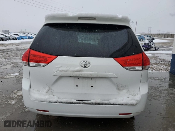 2013 Toyota Sienna LE AAS with VIN 5TDKK3DC0DS374779, listed as a Copart auction lot 46300485 with Not Provided miles and Salvage Title. Bid and sale history available at DreamBid. Image 6.