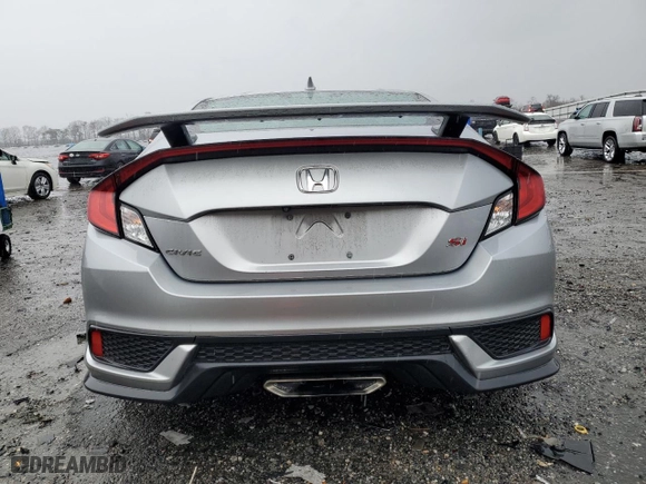 2018 Honda Civic Si Coupe with VIN 2HGFC3A5XJH753823, listed as a Copart auction lot 43058785 with 95,401 mi miles and Salvage Title. Bid and sale history available at carsss.com. Image 6.