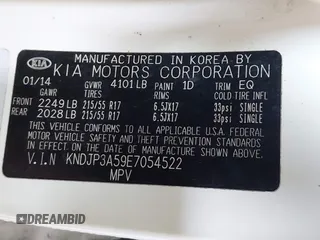 2014 Kia Soul + with VIN KNDJP3A59E7054522, listed as a IAAI auction lot 42197777 with 227,077 mi miles and . Bid and sale history available at DreamBid. Image 9.