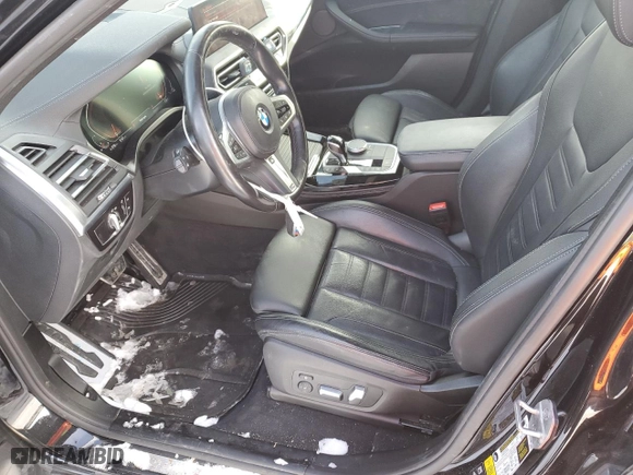 2022 BMW X4 xDrive30i with VIN 5UX33DT02N9M82916, listed as a Copart auction lot 43925715 with NaN miles and Salvage Title. Bid and sale history available at carsss.com. Image 7.