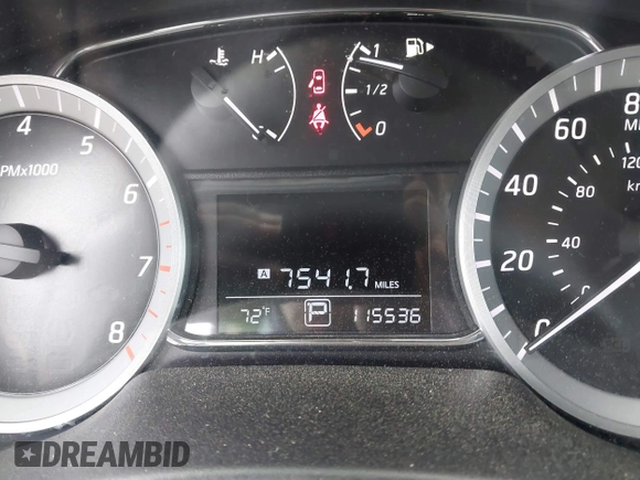 2015 Nissan Sentra SV with VIN 3N1AB7AP7FY267219, listed as a IAAI auction lot 41857961 with 115,536 mi miles. Bid and sale history available at carsss.com. Image 16.