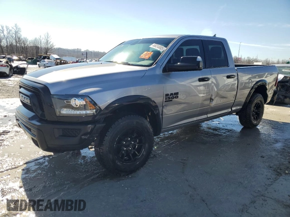 2023 Ram 1500 Classic SLT with VIN 1C6RR7GG9PS556256, listed as a Copart auction lot 46034005 with 17,711 mi miles and Salvage Title. Bid and sale history available at carsss.com. Image 1.