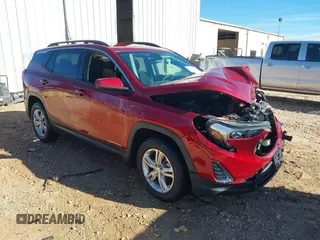 2018 GMC Terrain SLE with VIN 3GKALMEV5JL161363, listed as a IAAI auction lot 41579937 with 82,570 mi miles. Bid and sale history available at carsss.com. Image 1.