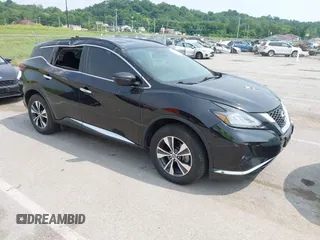 2021 Nissan Murano SV with VIN 5N1AZ2BS7MC112976, listed as a IAAI auction lot 42410316 with 85,633 mi miles and . Bid and sale history available at DreamBid. Image 1.