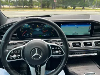 2021 Mercedes-Benz GLS 450 with VIN 4JGFF5KEXMA410816, listed as a Copart auction lot 65096815 with 157,958 mi miles and Clean title. Bid and sale history available at DreamBid. Image 7.