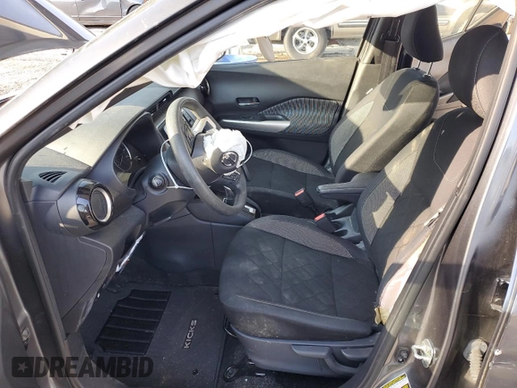 2020 Nissan Kicks SV with VIN 3N1CP5CVXLL567114, listed as a Copart auction lot 48294635 with 57,193 mi miles and Salvage Title. Bid and sale history available at DreamBid. Image 7.