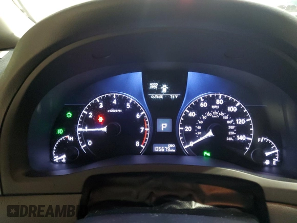 2013 Lexus RX 350 with VIN JTJZK1BA7D2009461, listed as a Copart auction lot 60471575 with 135,679 mi miles and Salvage title. Bid and sale history available at DreamBid. Image 9.