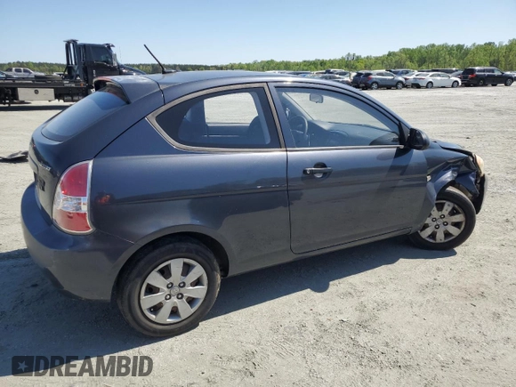 2008 Hyundai Accent GS with VIN KMHCM36C98U102546, listed as a Copart auction lot 52555415 with 159,468 mi miles and Salvage Title. Bid and sale history available at carsss.com. Image 3.